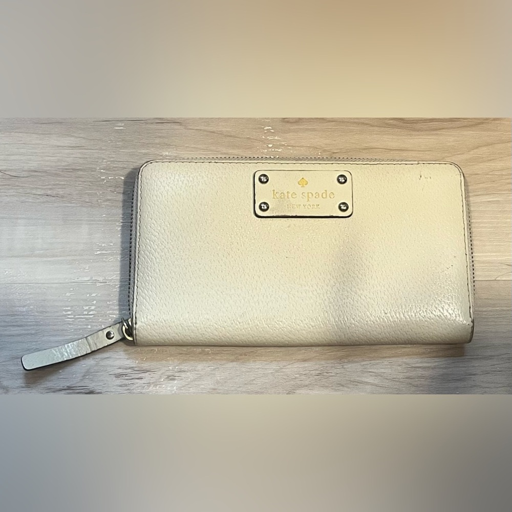 Kate Spade New York Womens Leather Zip Around Wallet